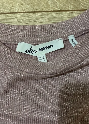 Kız Çocuk Parlak Kahverengi Kısa Kollu Tişört - Görsel 3