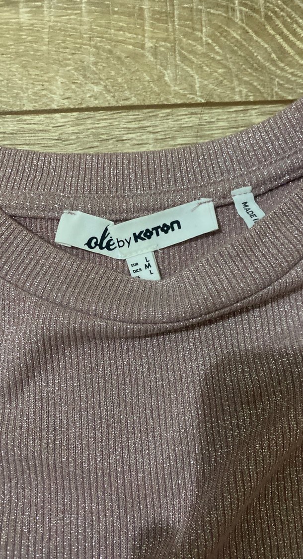 Kız Çocuk Parlak Kahverengi Kısa Kollu Tişört - Görsel 3