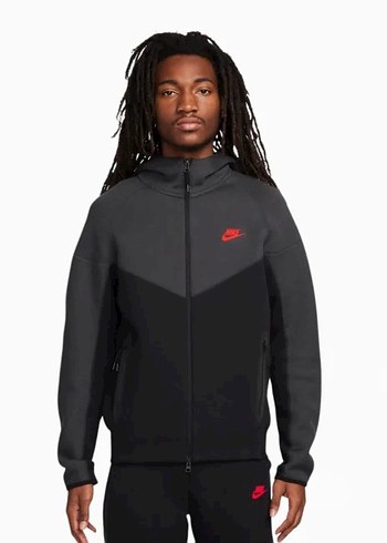 Nike Tech Fleece Full-Zip Windrunner Hoodie Black - Görsel 2