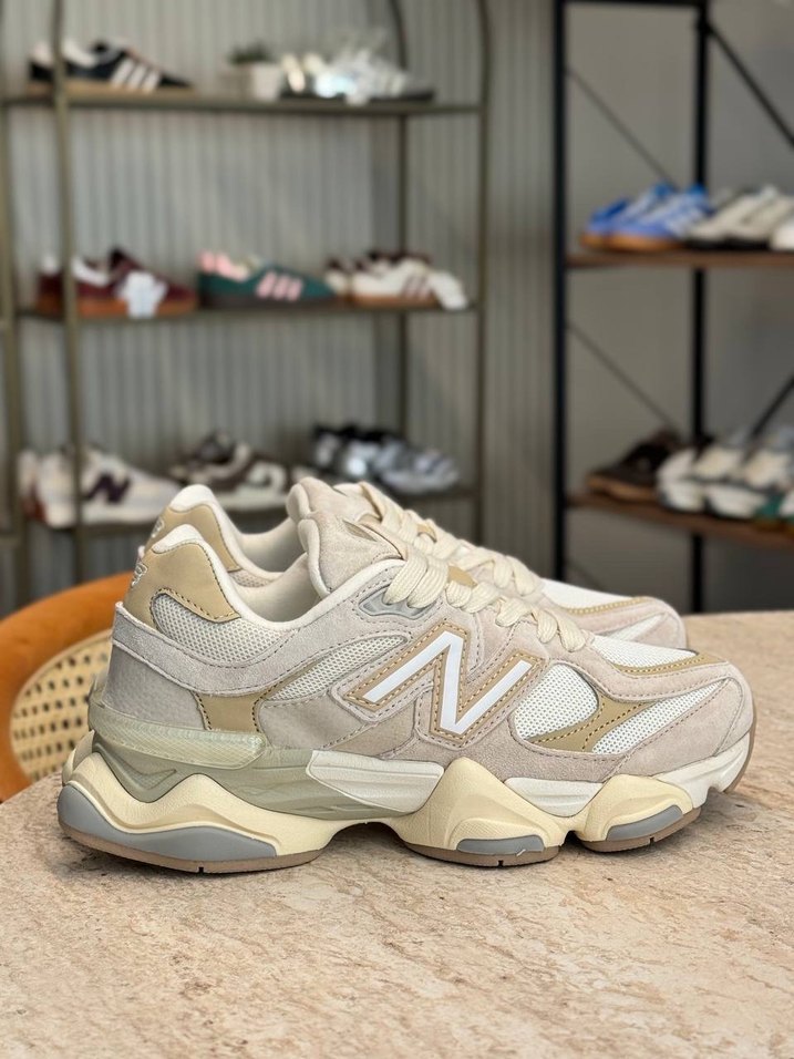 NEW BALANCE 9060 SEA SALT LIGHT BROWN - Görsel 4