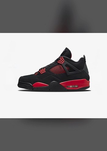 Nike Siyah Kirmizi Retro Basketbol Sneaker
