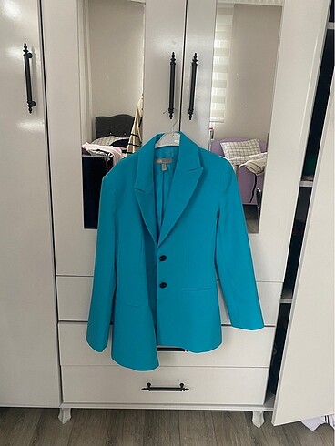Mavi blazer ceket