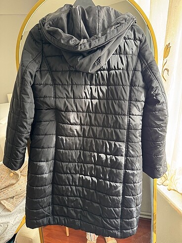 40 Beden siyah Renk Polo mont
