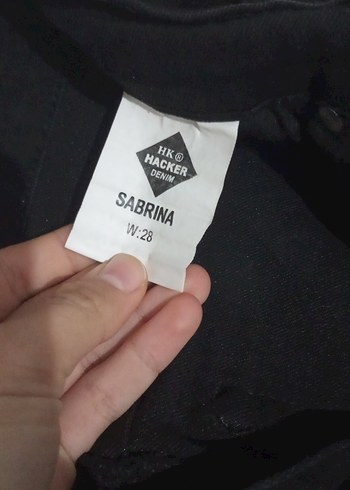 Siyah Midi Denim Kadın Pantolon - Görsel 4