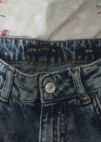 Gri Mavi Tie-Dye Salaş Midi Kot - Görsel 2