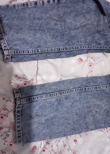 Gri Mavi Tie-Dye Salaş Midi Kot - Görsel 4