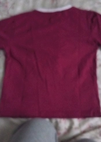 Bordo Baskılı croptop - Görsel 2