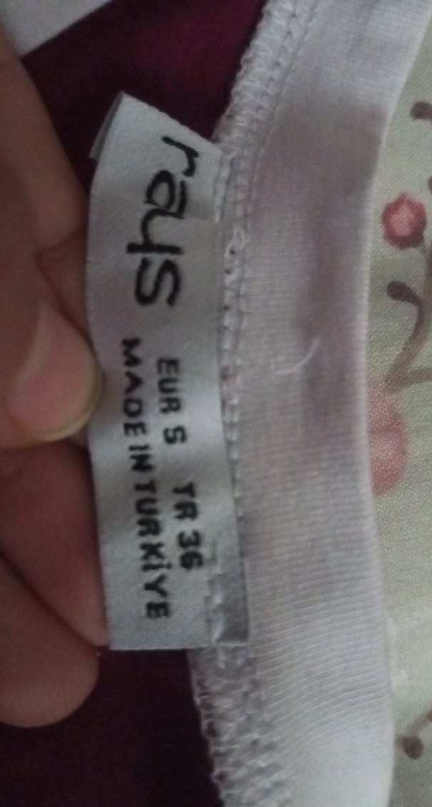 Bordo Baskılı croptop - Görsel 4