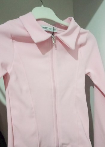 pembe fermuarlı bluz - Görsel 5