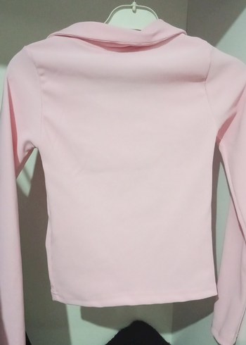 pembe fermuarlı bluz - Görsel 3