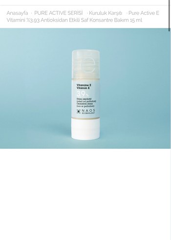 Etat pur Active E Vitaminli Konsantre Bakım 15ml