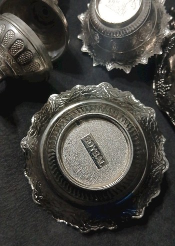 antika Geleneksel İşlemeli Gümüş Sofra Takımı - Görsel 6