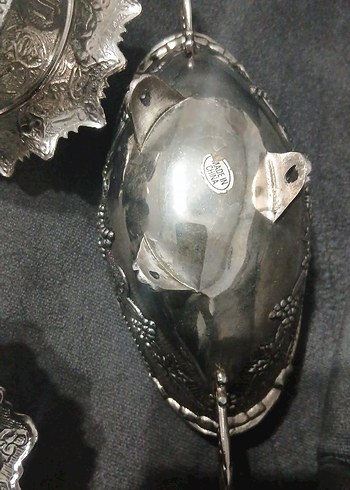 antika Geleneksel İşlemeli Gümüş Sofra Takımı - Görsel 7