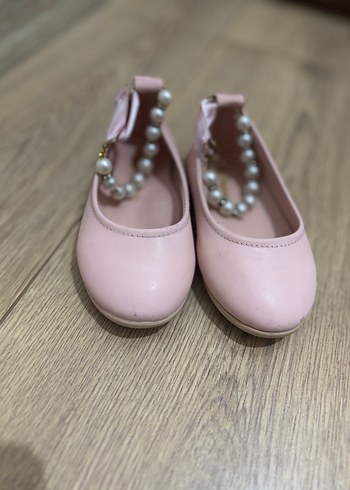 İnci Detaylı Klasik Pembe Babet - Görsel 3