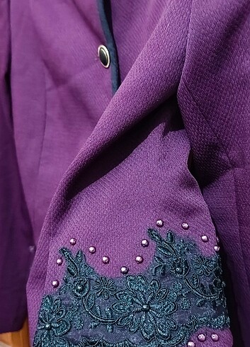 38 Beden mor Renk Blazer Ceket