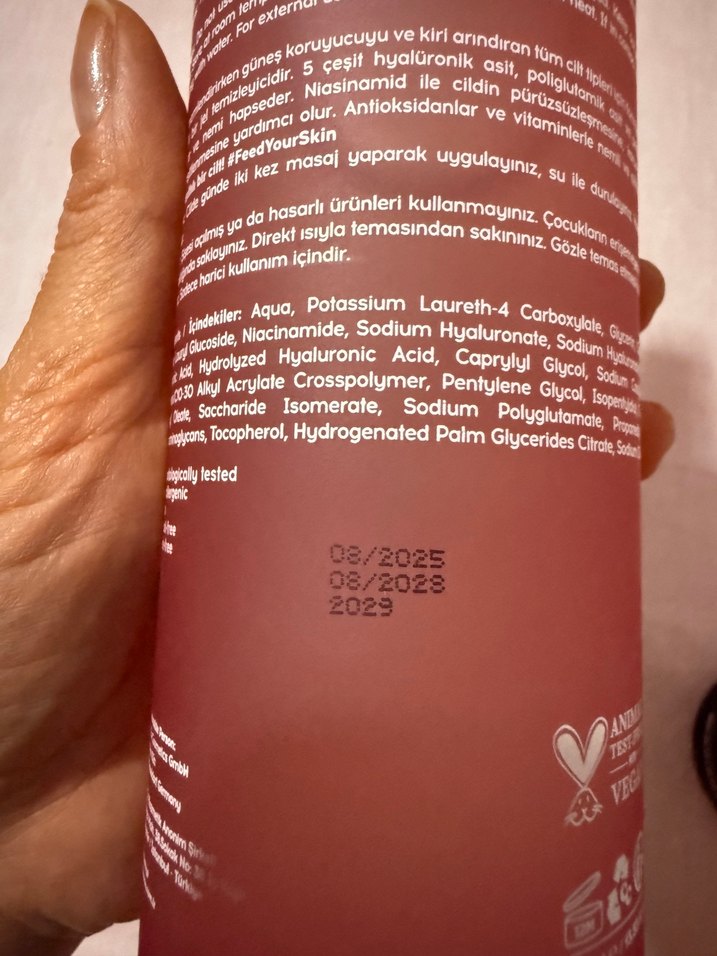 Hiyalüronik Asit İçeren Jel Temizleyici 400 ml - Görsel 2