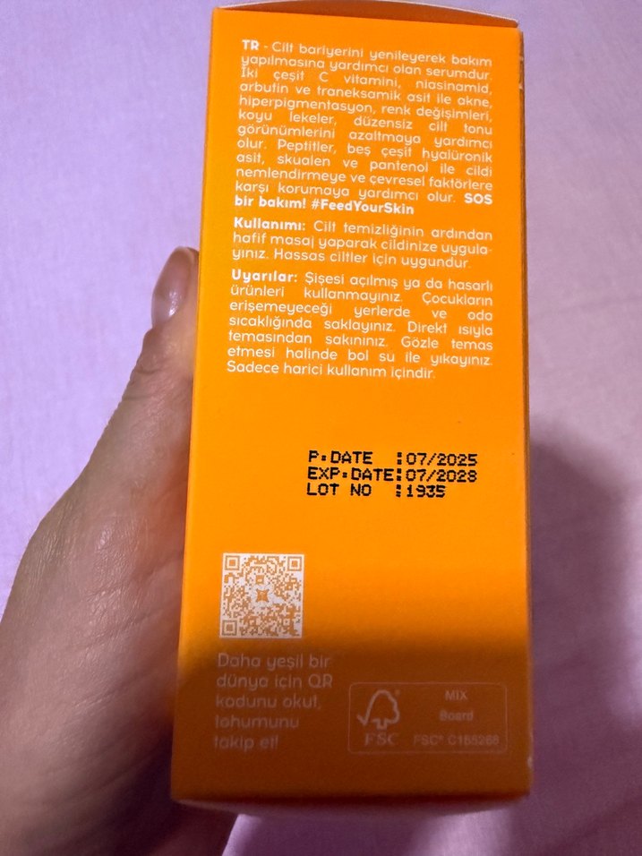 Cream Co. SOS Serum 30 ml c vitamin - Görsel 2