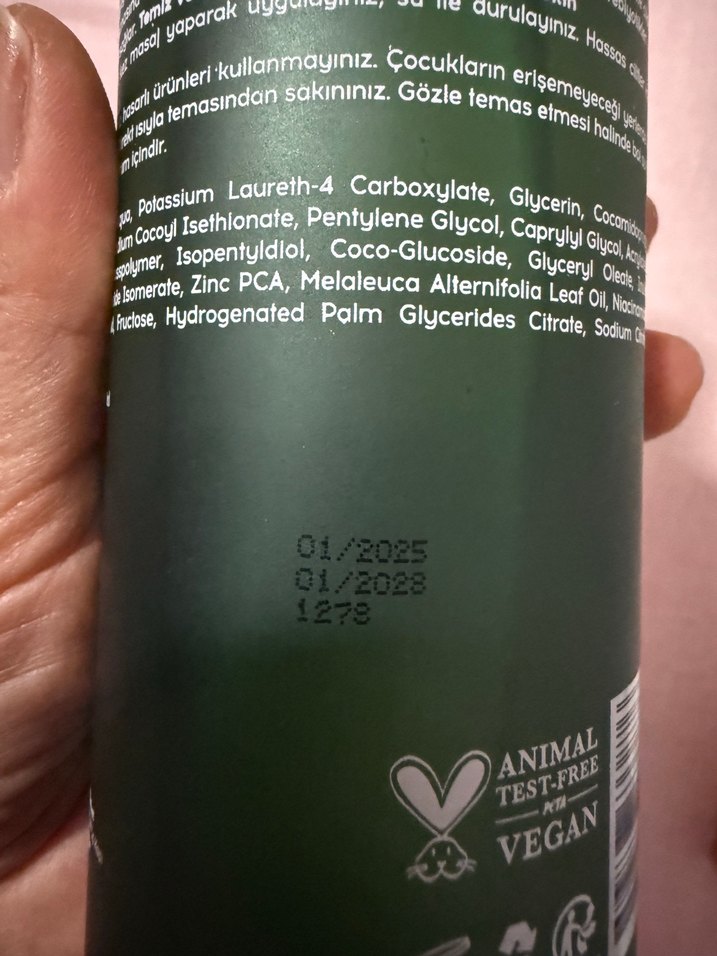 Cream Co. Çay Ağacı Özlü temizleme jeli 400 ml - Görsel 2