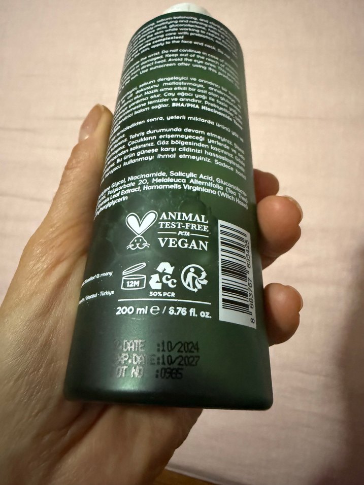 Cream Co. Niacinamide Toneri 200 ml - Görsel 2