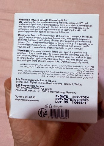 The Purest Solutions Nemlendirici Temizleyici Balm - Görsel 2