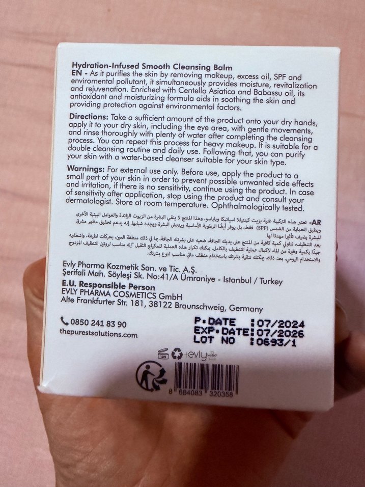 The Purest Solutions Nemlendirici Temizleyici Balm - Görsel 2