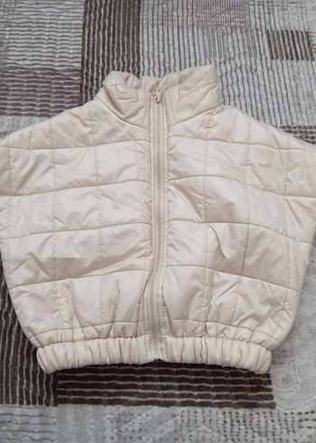 Bej Kadın Kısa Şişme Yelek - Görsel 2