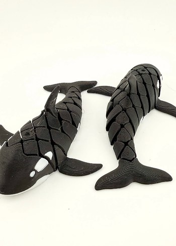 Hareketli Katil Balina (Orca) Figürü