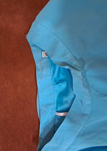 Mavi Straplez Uzun Bohem Kadın etek, elbise - Görsel 3