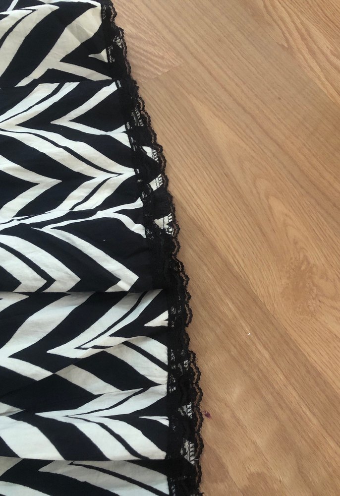 Zebra Desenli Pileli Midi  Eteği - Görsel 5