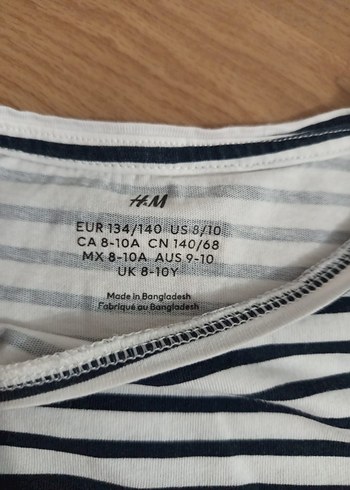 Kız Çocuk Beyaz Çizgili Fırfırlı Tişört - Görsel 2