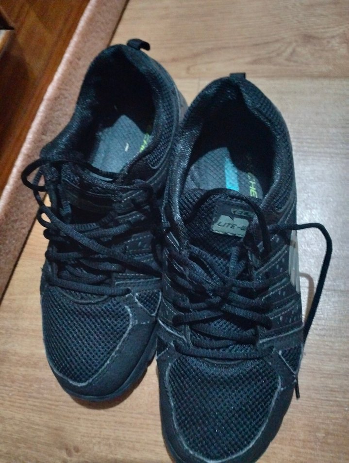 Skechers Siyah Bağcıklı Spor Ayakkabı - Görsel 3