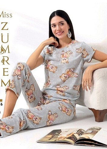 Pijama takımı kısa kollu