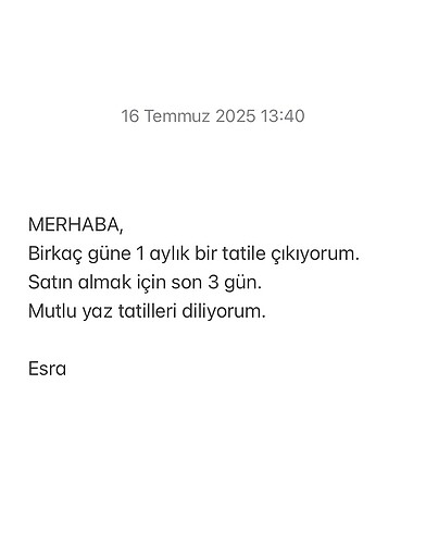 Son 3 gün