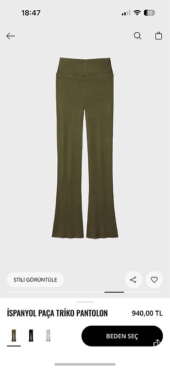 Bershka triko pantolon