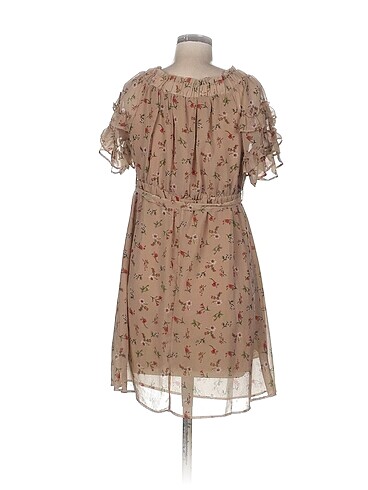 universal Beden Vintage Love Günlük Elbise %70 İndirimli.