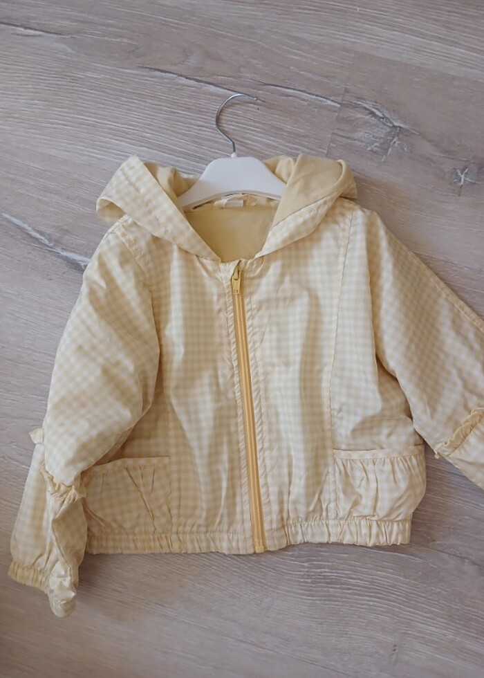 Lcw mevsimlik sarı ekoseli ceket - Görsel 4