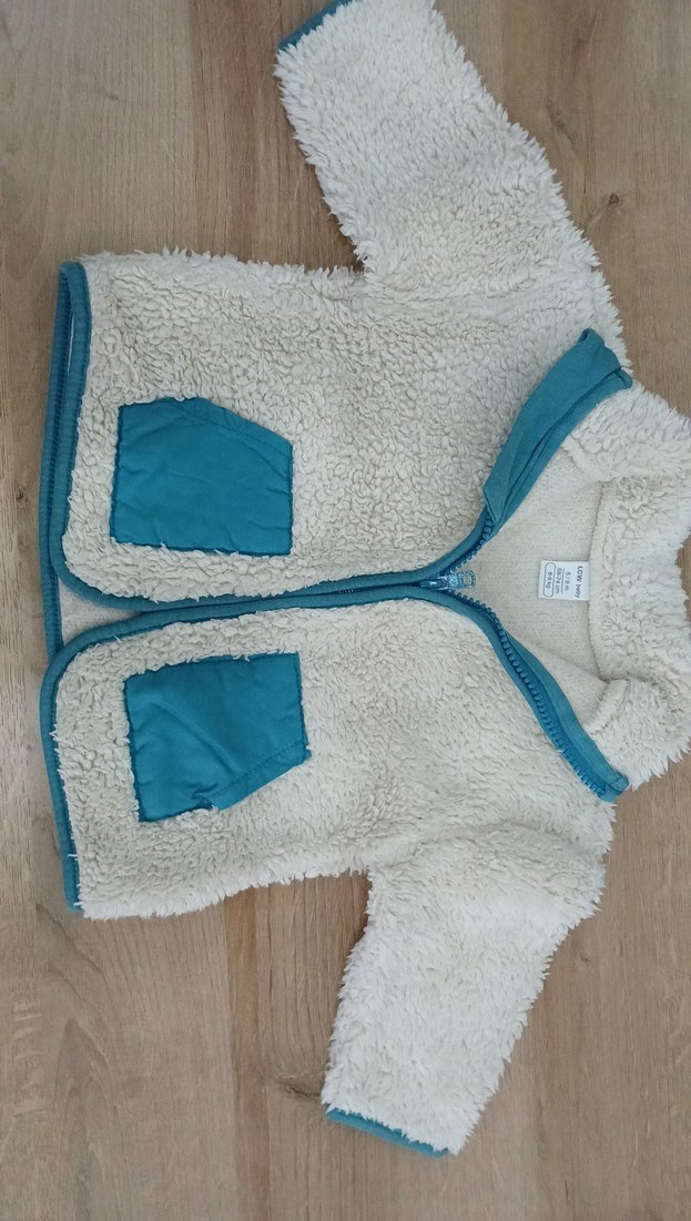 Beyaz Erkek Çocuk Kürklü Ceket - Görsel 2