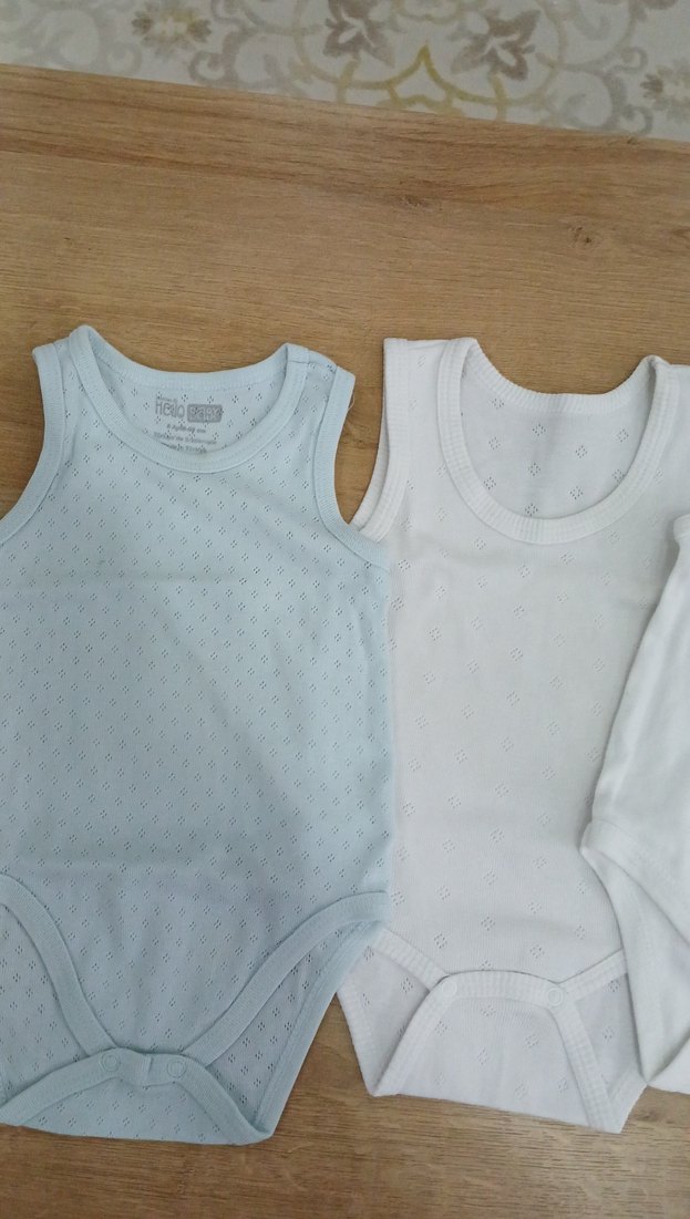 Bebek Erkek Kolsuz Pamuklu Body - Görsel 2