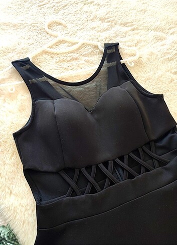 Siyah Gece Elbisesi - Görsel 3