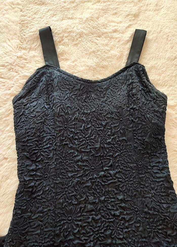 Siyah Kalem Elbise - Görsel 5