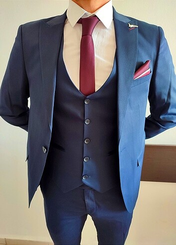 LACİVERT TAKIM ELBİSE - Görsel 3