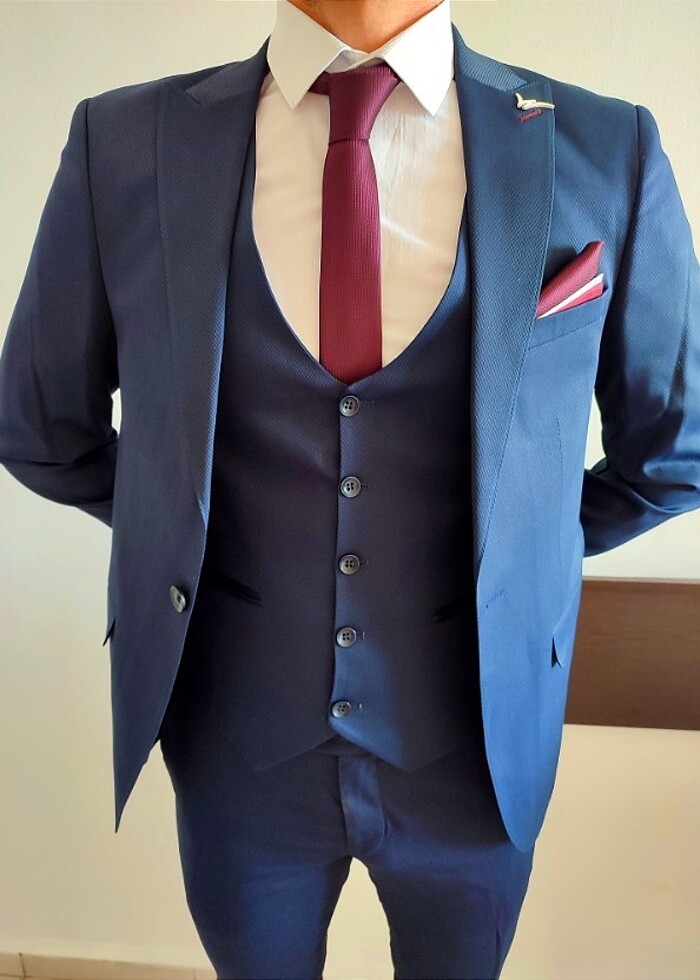 LACİVERT TAKIM ELBİSE - Görsel 3