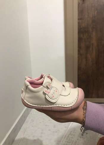 Kız Bebek İlk Adım Ayakkabısı Beyaz - Görsel 6