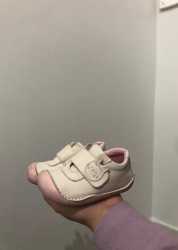 Kız Bebek İlk Adım Ayakkabısı Beyaz - Görsel 5
