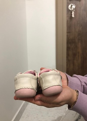 Kız Bebek İlk Adım Ayakkabısı Beyaz - Görsel 7