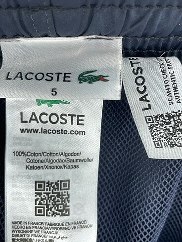 xxl Beden lacivert Renk Lacoste Mini Şort %70 İndirimli.