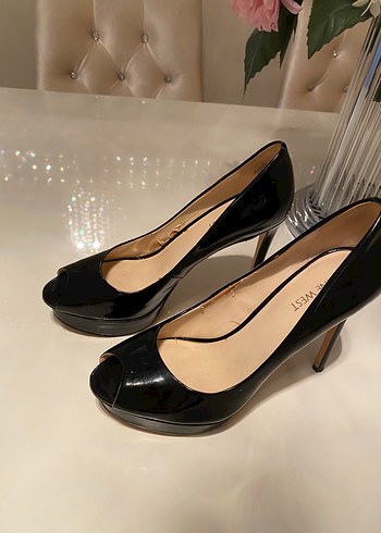 38 Beden siyah Renk Siyah Rugan Platform Topuklu Stiletto