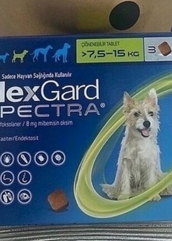 ExGard PECTRA 7,5-15 KG Köpek Tabletleri 2 adet fiyatıdır