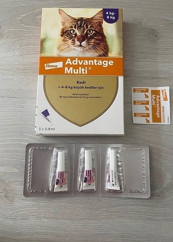 Elanco Advantage Multi Kedi 4-8 kg 3x0.8ml