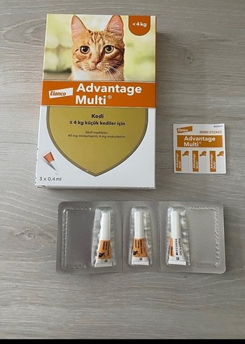 Elanco Advantage Multi Kedi <4kg 3x0.4ml